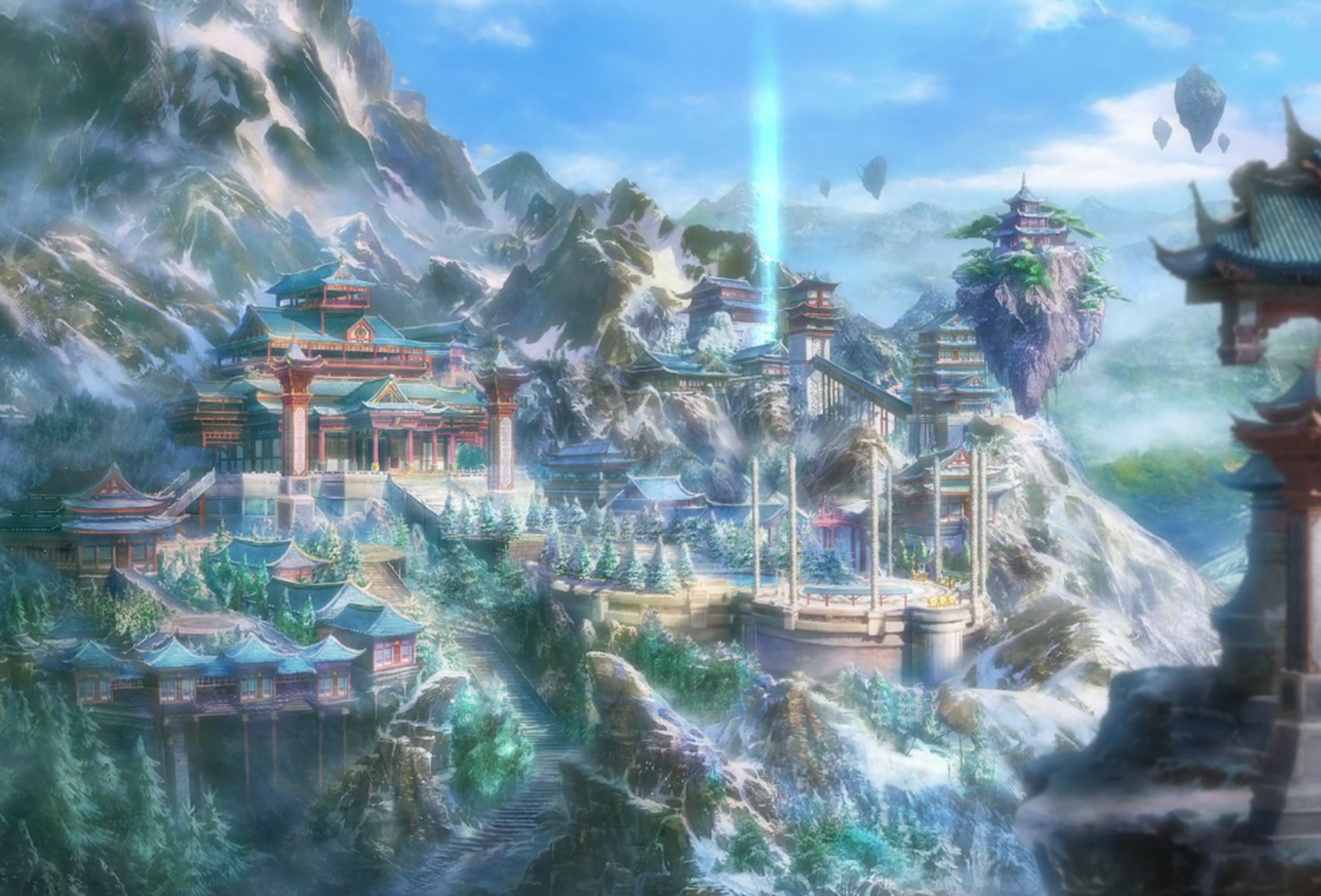 一念永恒# 灵溪宗,好山好水,好地方[大笑]