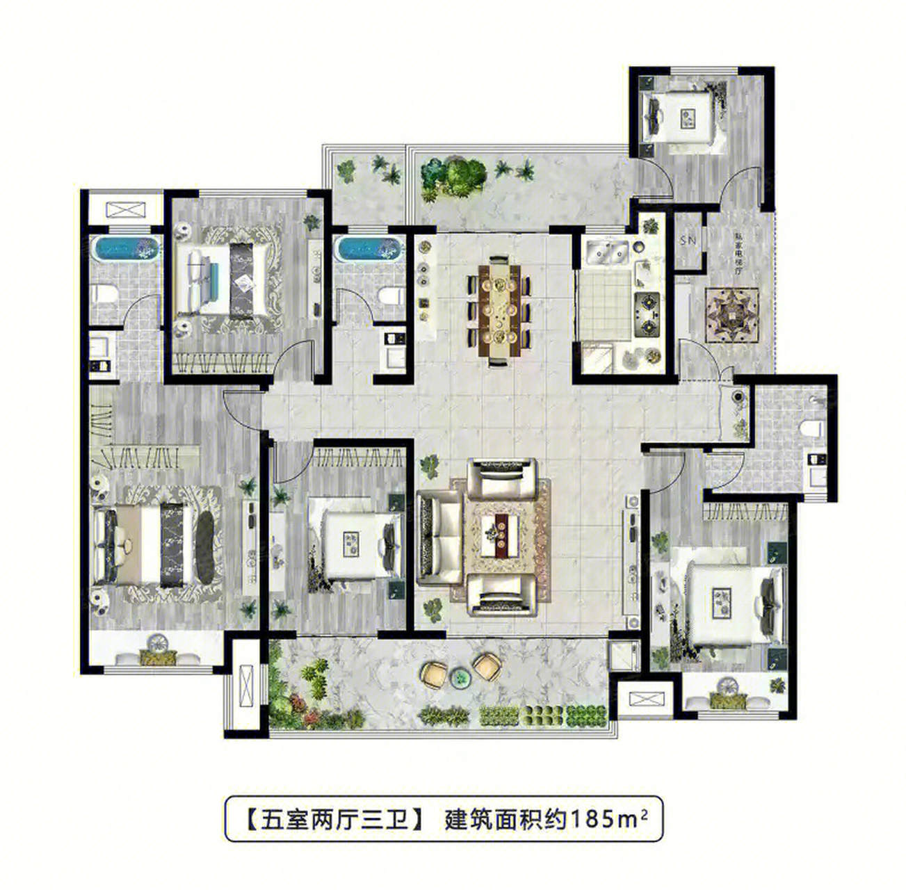 今天就来看一下这款(如图所示)!你觉得这户型完美吗?