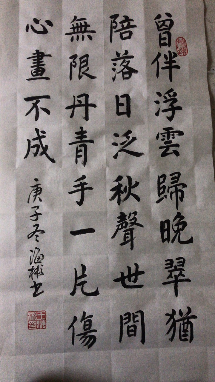 【书写经典】第150-2期,书写高蟾(唐)《金陵晚望》:"曾伴浮云归晚翠