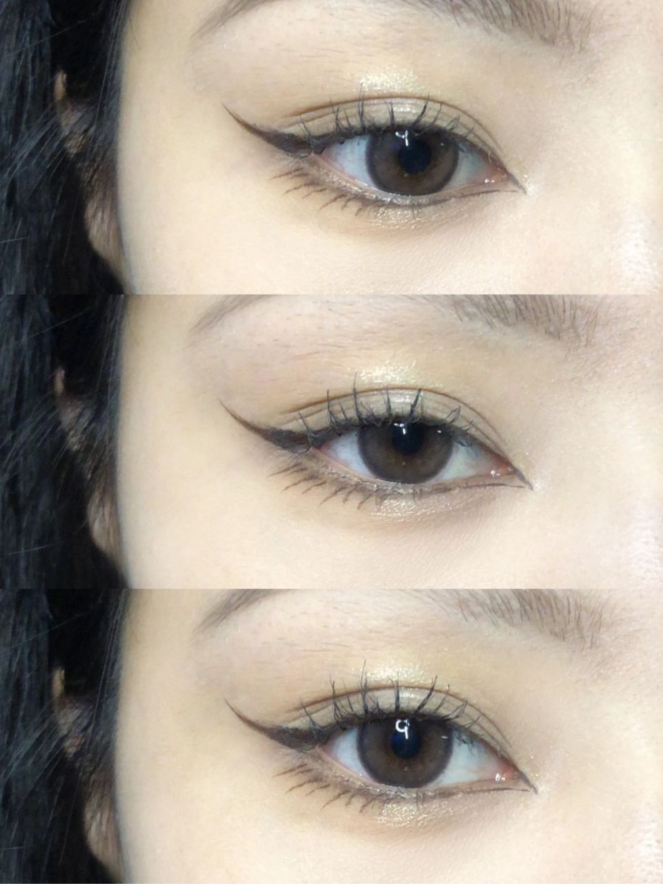 钓系狐狸眼精髓徒手改变眼型 弱化眼影加强眼线的妆容真是精致又不