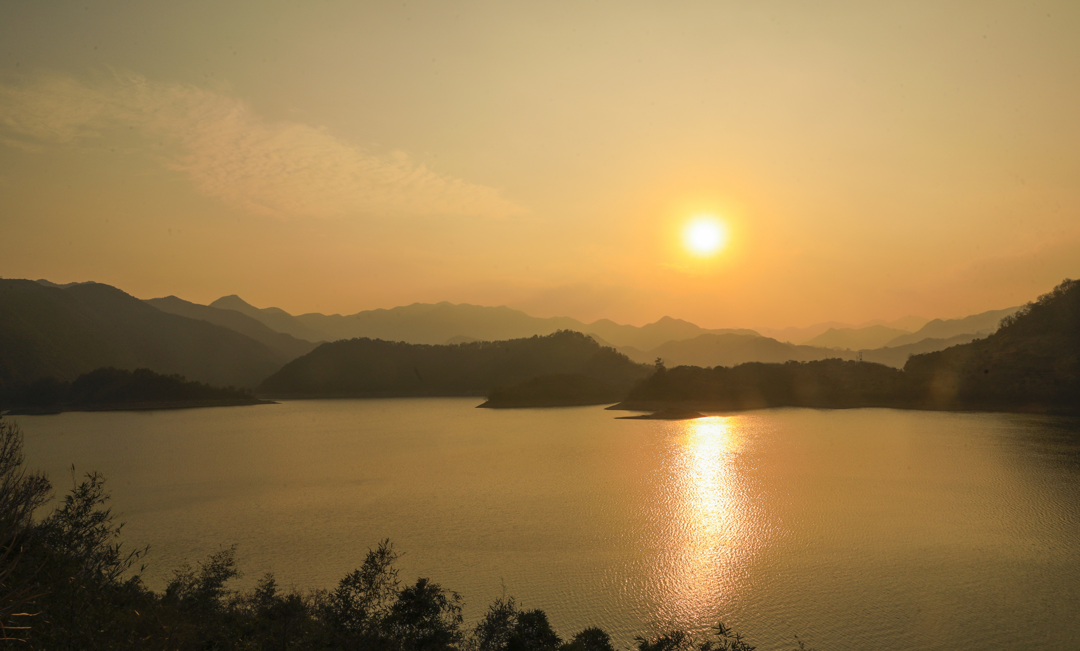 奉化亭下湖风景区图片