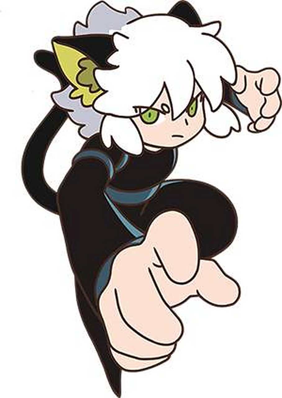 人形有猫耳朵,早期能力没那么强时还有尾巴,发色在大电影《罗小黑战记