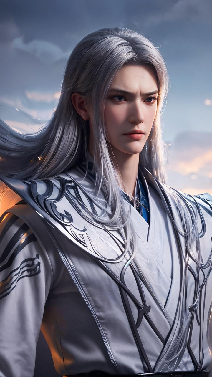 国漫男神|《斗破苍穹》药尘ai高清手机壁纸:人称药尊者,药圣,萧炎的