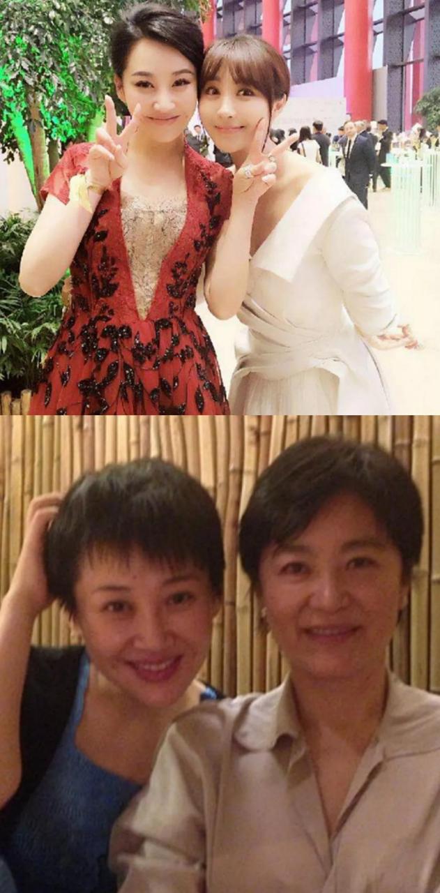 与毛阿敏宁静同框,她两人性格开朗更加显的许晴温柔可人.