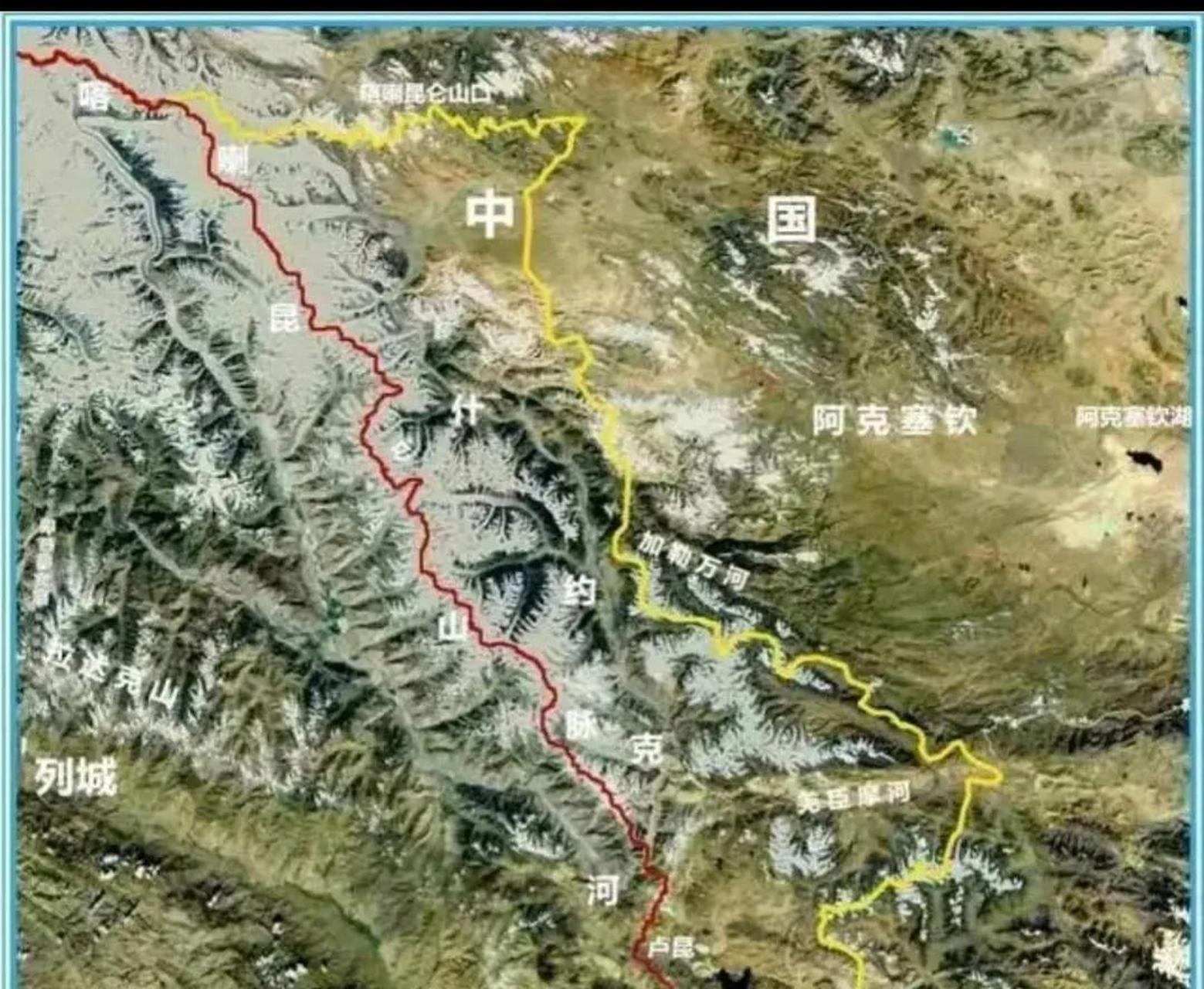 印度已越过了喜马拉雅山脉和喀喇昆仑山脉,并在什约克河谷修建了战略