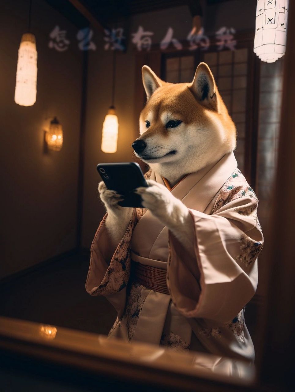 七夕|来自柴犬的孤独自拍   来说说:单身狗都是怎么过七夕的?