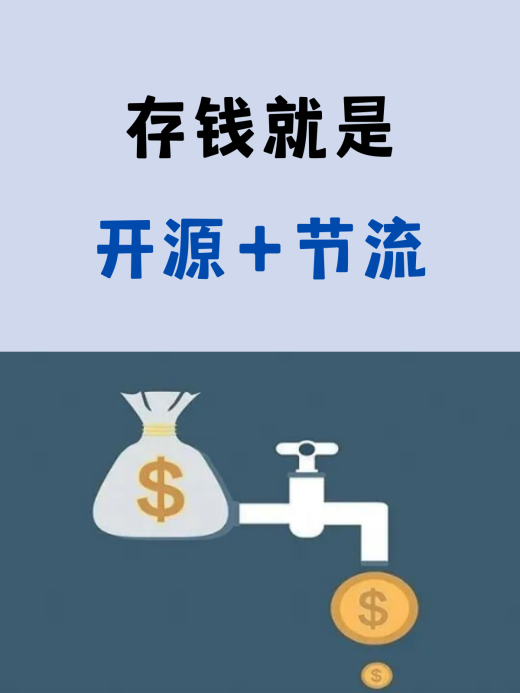 表达开源节流的图片图片