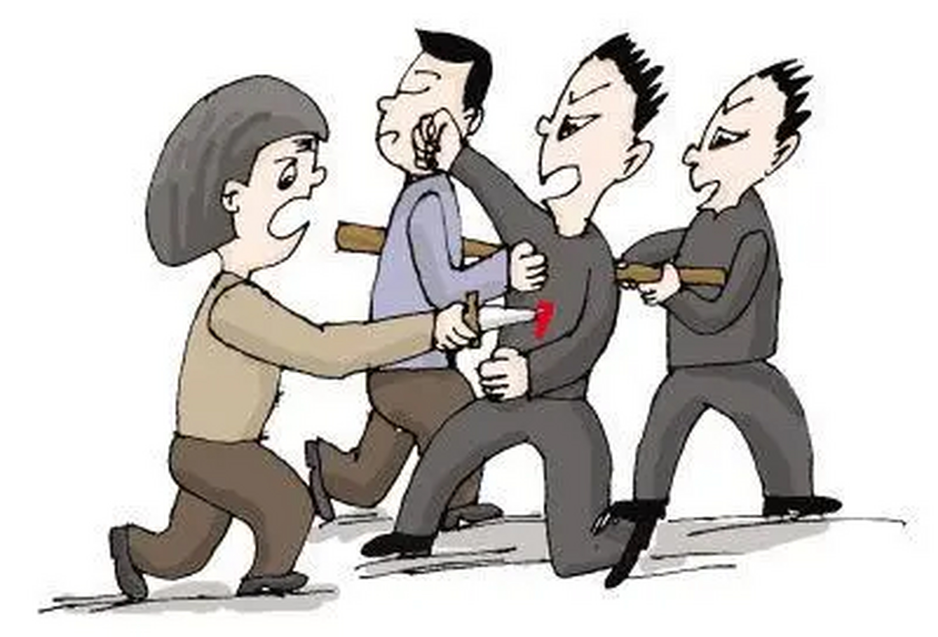 "他们7个人围攻我一个人,我不该还手吗?