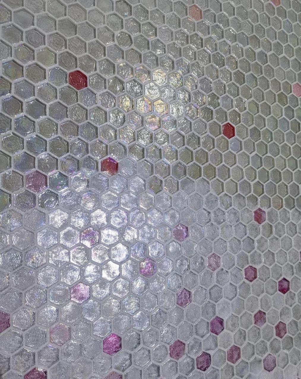 卫生间马赛克琉璃砖,效果太美了,就是有点废.