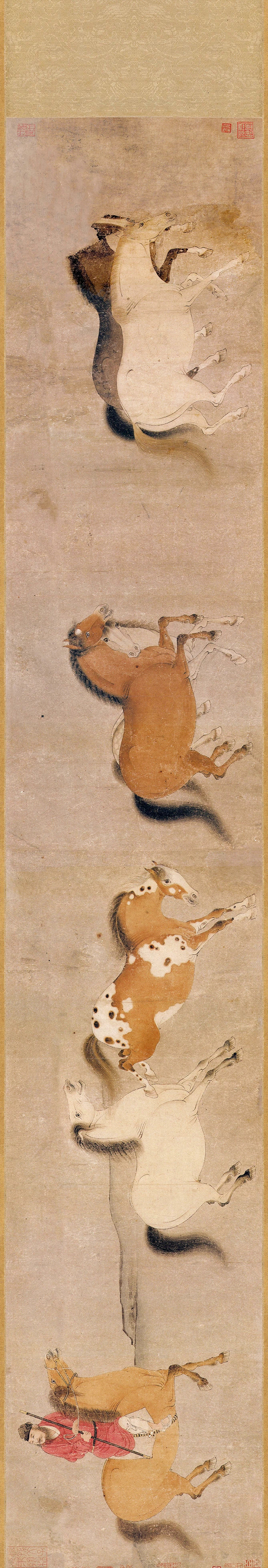 书画#  唐 · 韩幹《十六神骏图》 韩干,长安(今陕西西安)人,一说