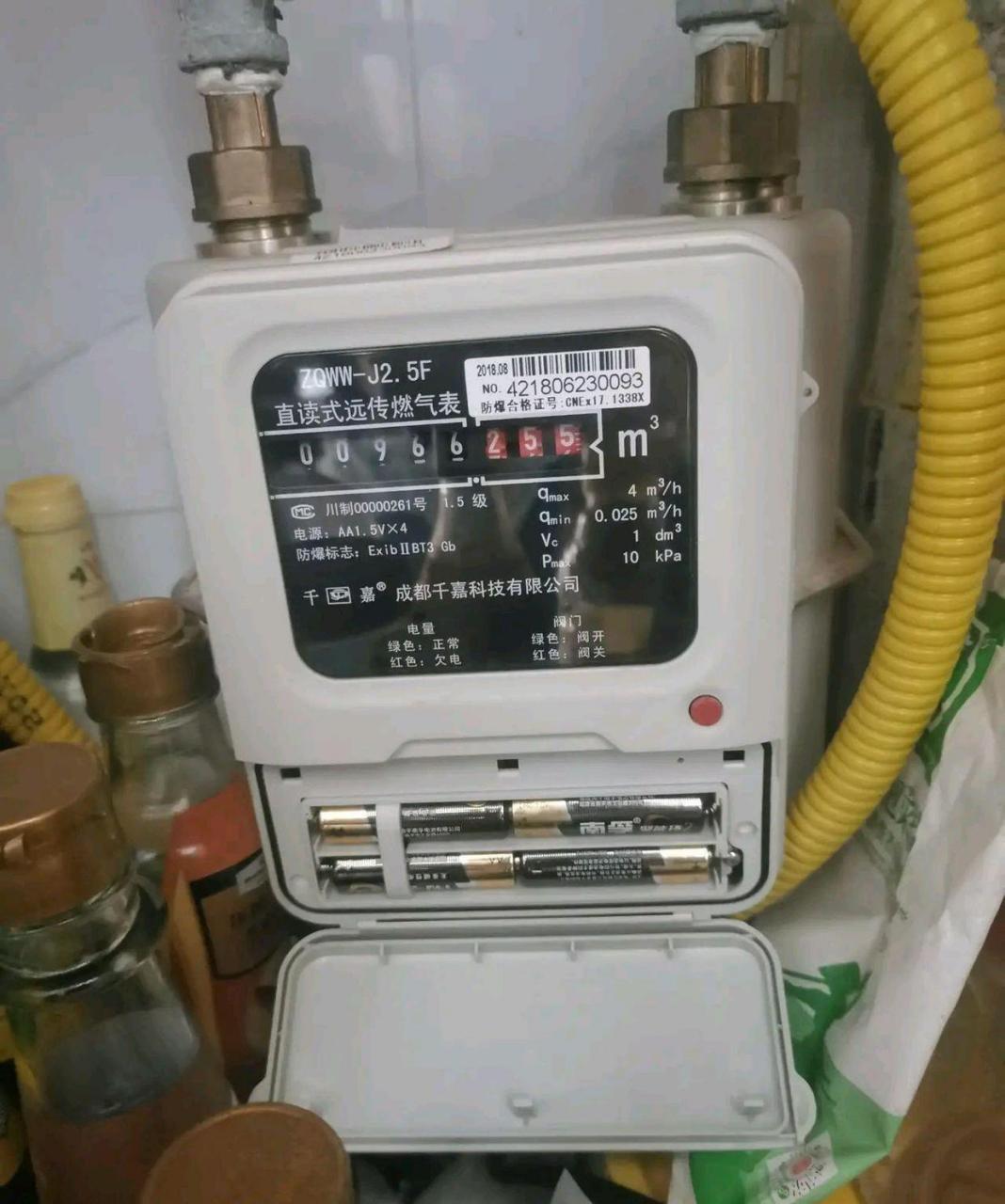 网友:现在的燃气表为啥都要用干电池?