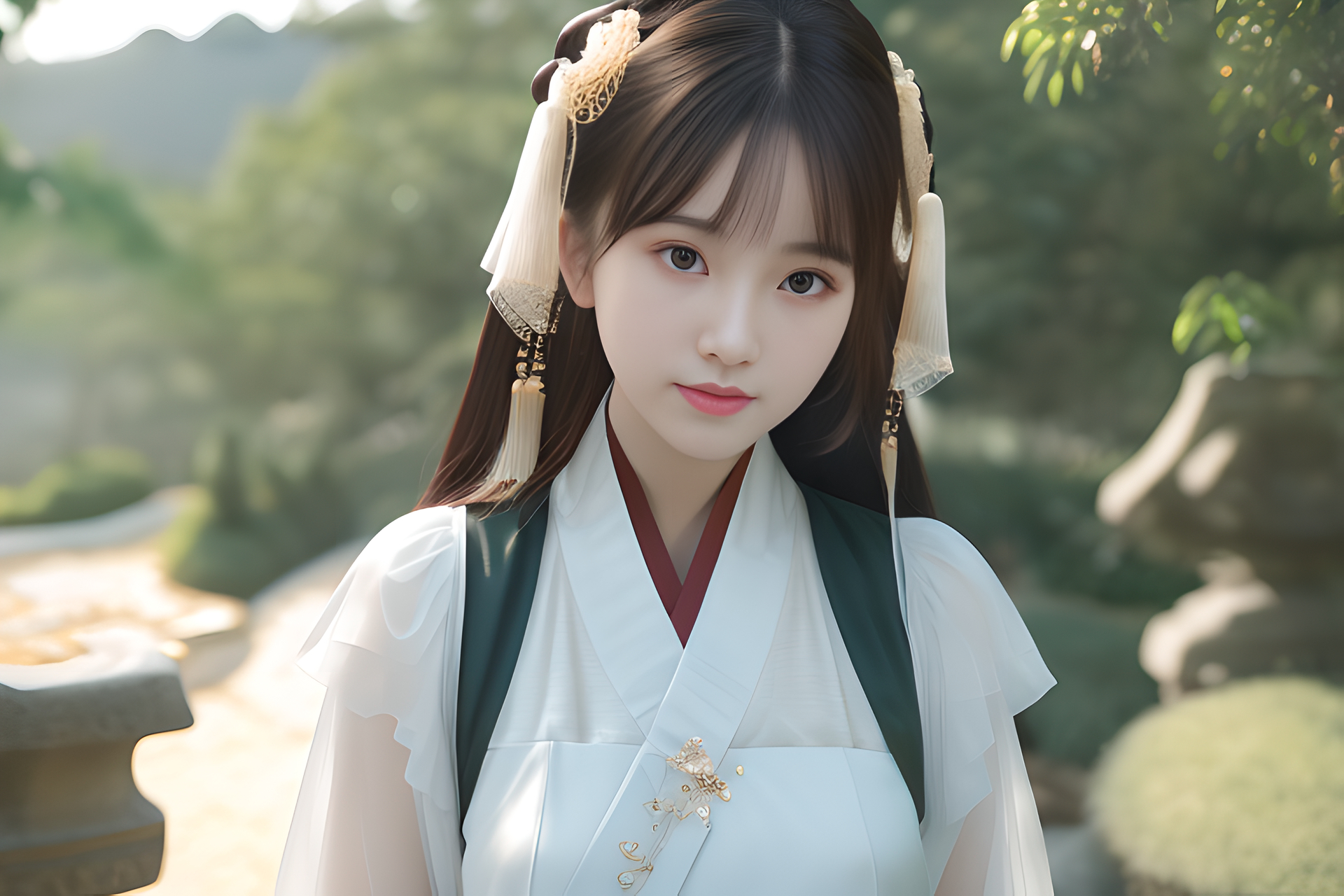 ai绘画-自带仙气的古风女孩(5)#ai# #ai绘画# #ai绘画美女