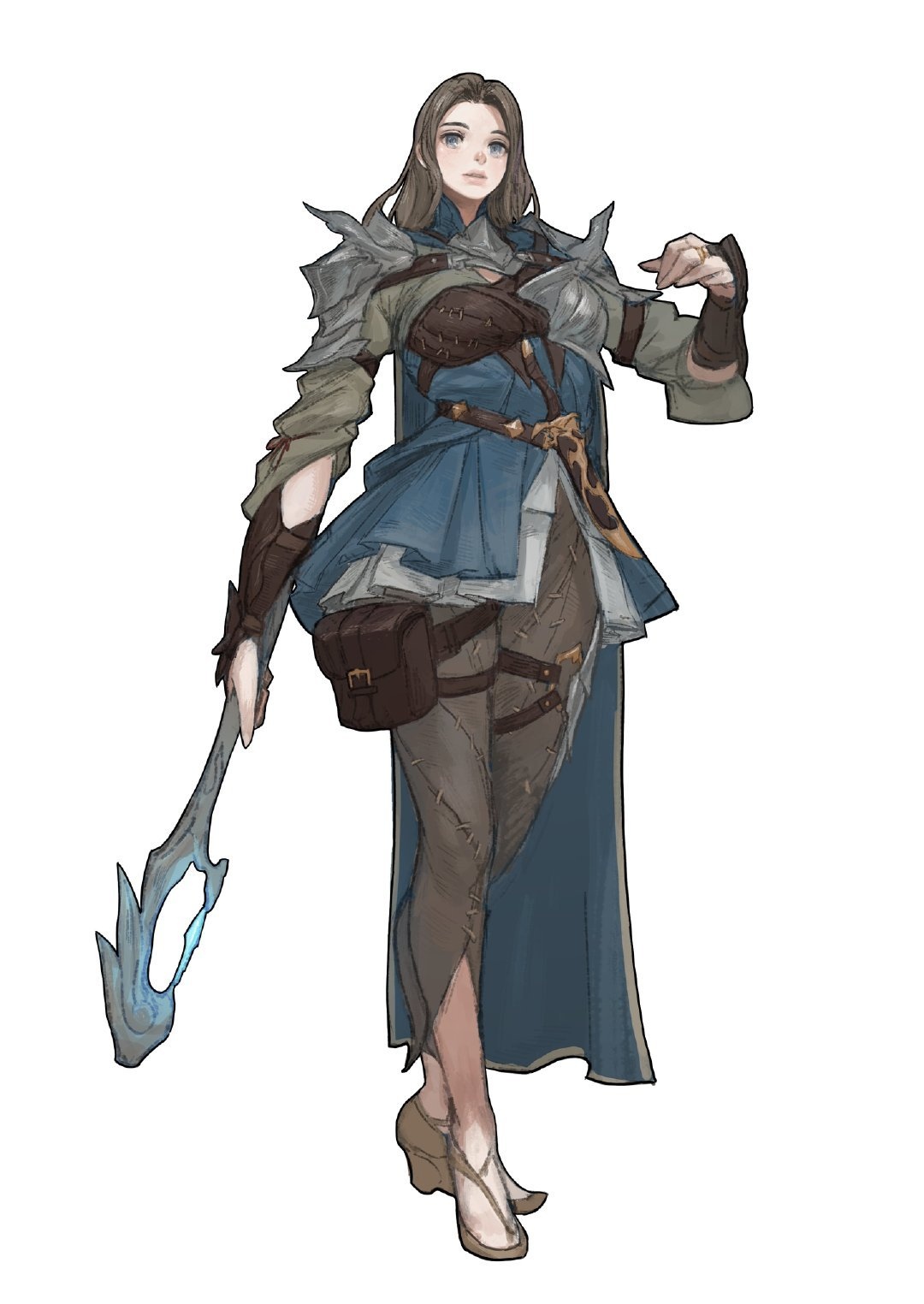 画师 tsonech 女战士插画欣赏