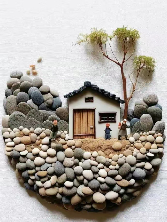 好漂亮的石头拼图,快收藏起来和宝贝一起玩吧!