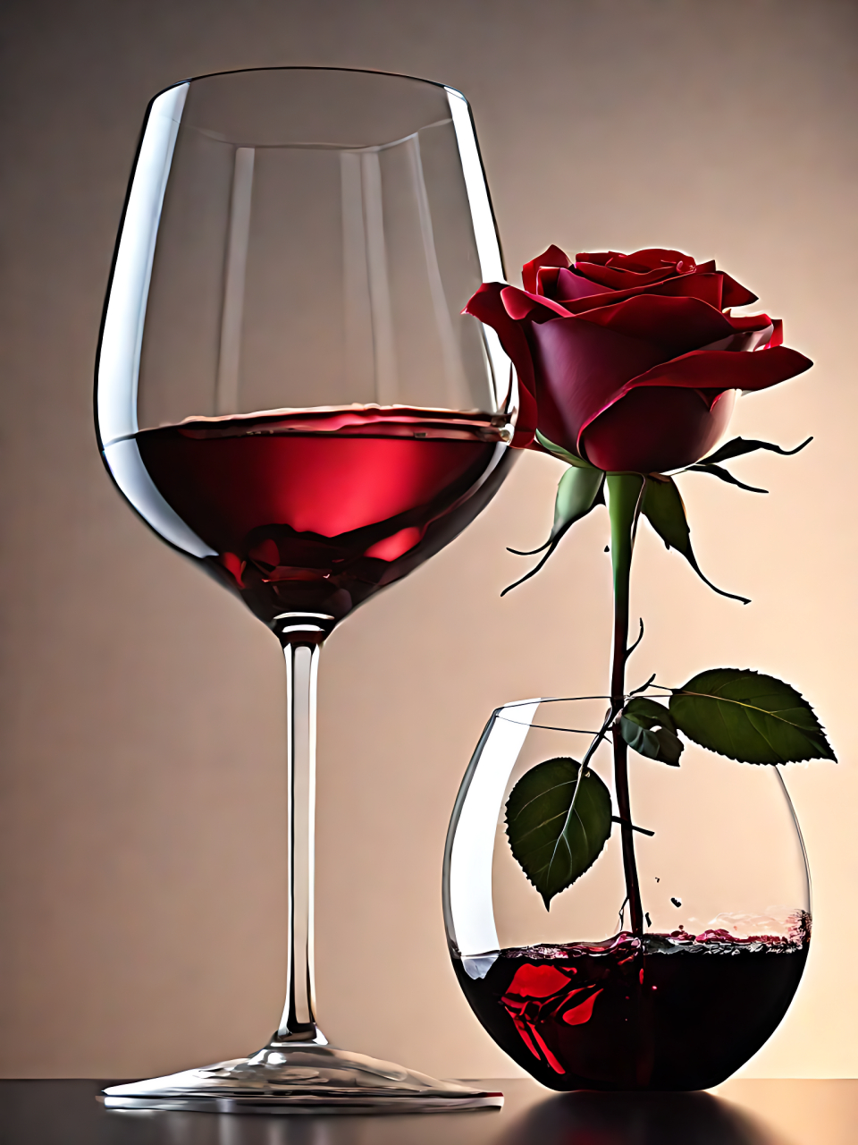 玫瑰 红酒都已备好,静待佳人!#老司机挑战极限操作# #玫瑰# #红酒