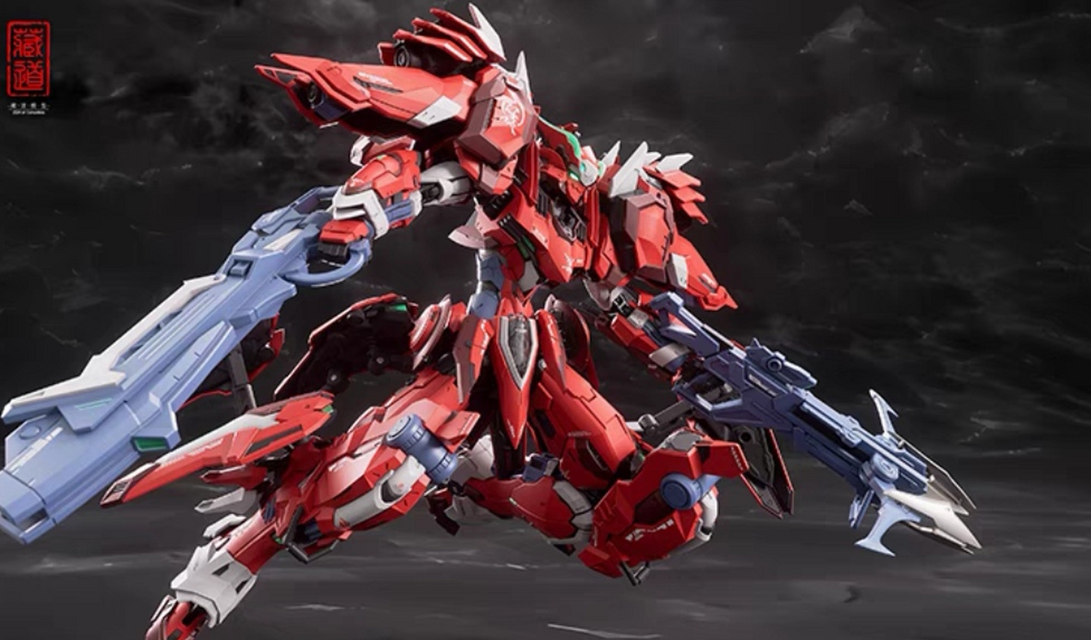 超限猎兵-凯能 红夜达萨可 合金机甲成品 钶动模型玩具摆件积木礼物!