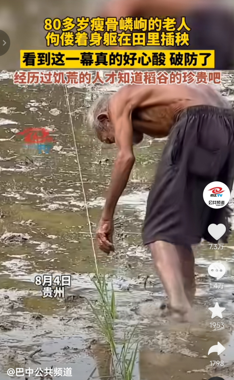 这是最真实的中国农村,农村里的老人大多都是这样,种了
