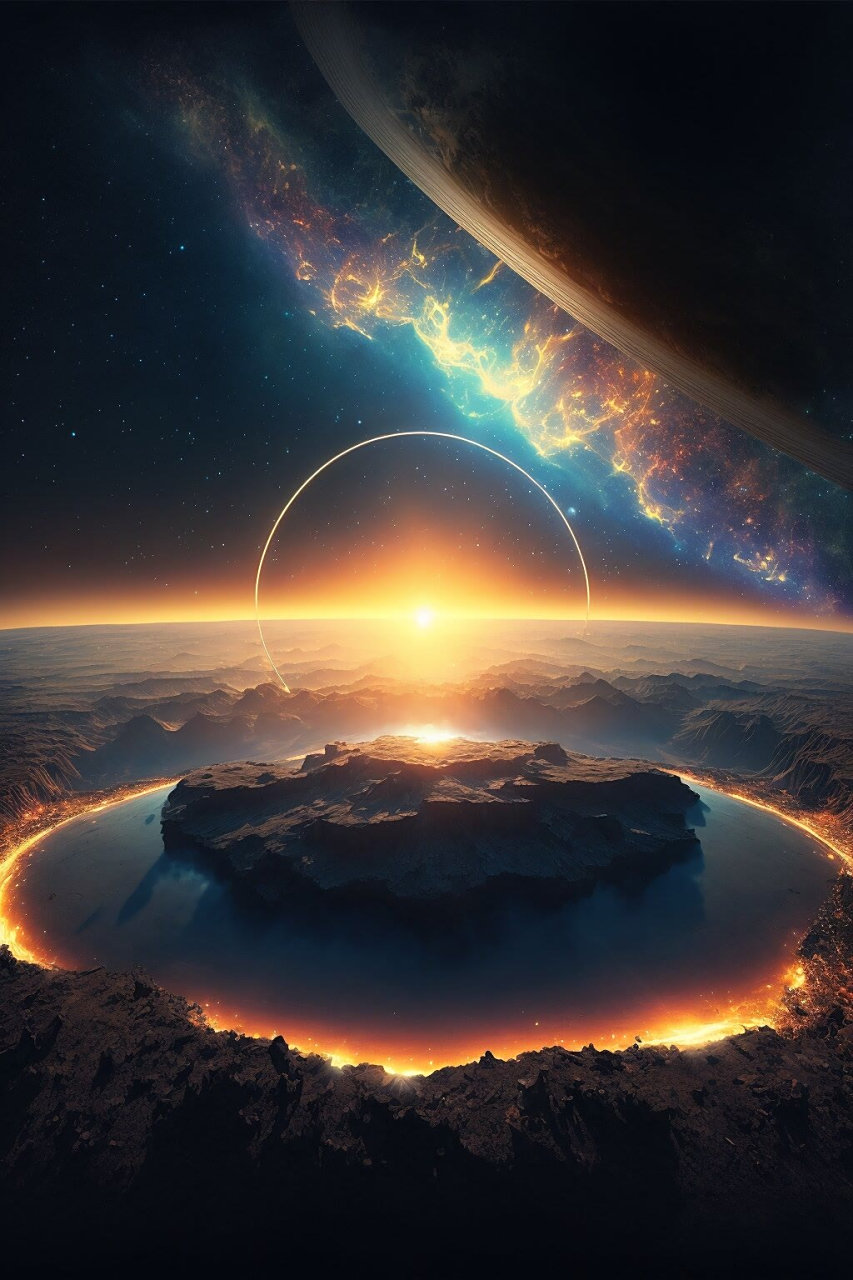 手机屏幕擦干净,亮度拉满,感受来自丁达尔效应宇宙级别的震撼!