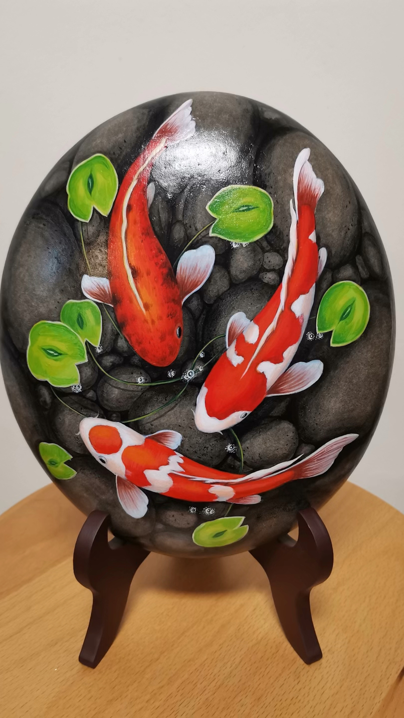 大王老师石头画:栩栩如生,活灵活现