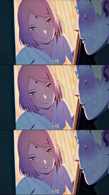 小樱向鸣人表白,两人晚上再次遇到-度小视