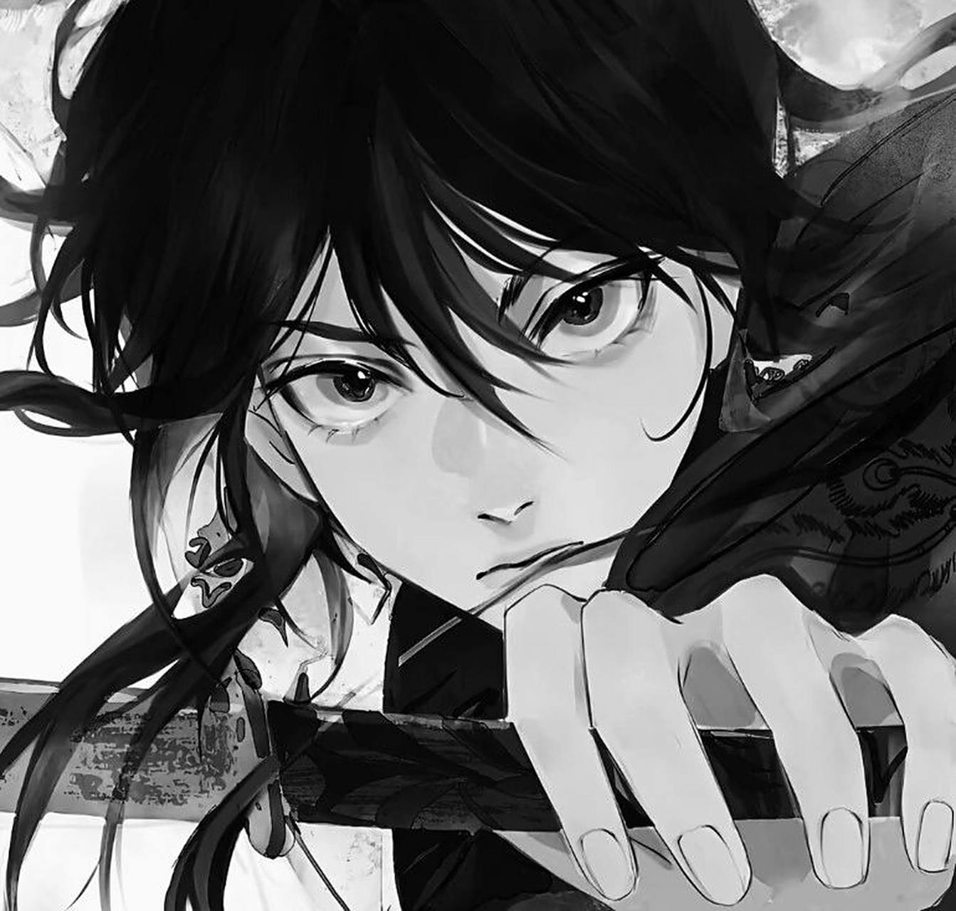 动漫男头# 黑白系男漫头②