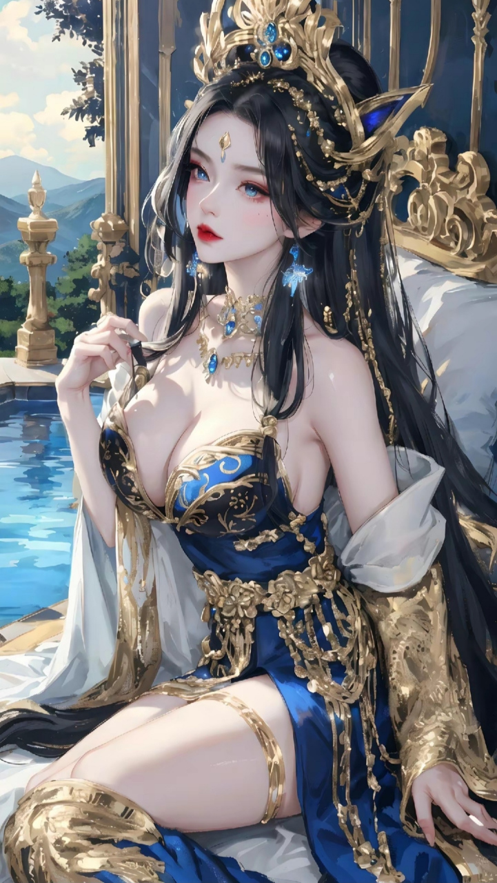 ai绘画# #美女# 华丽的西域公主风格美女