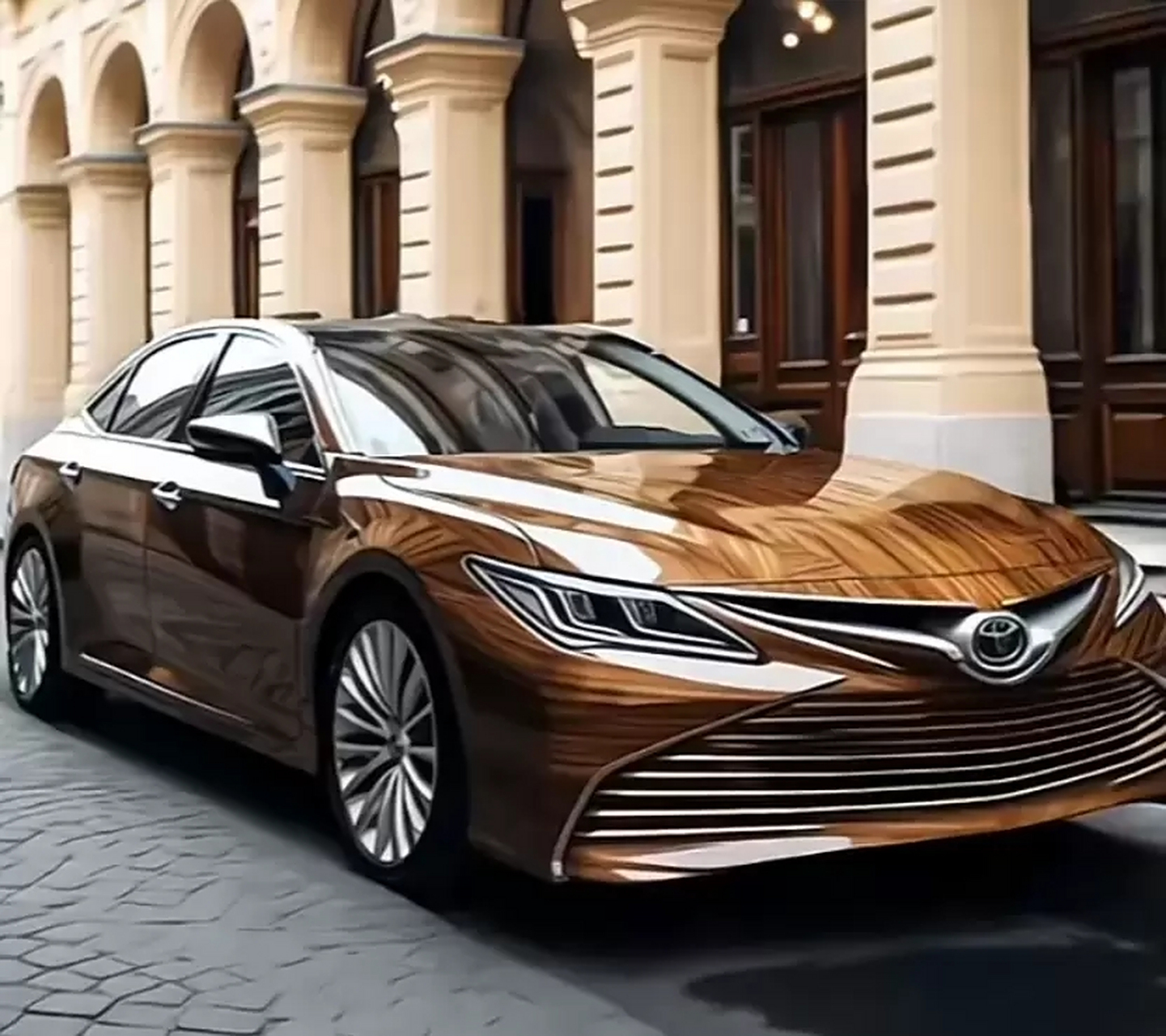 2024款丰田"凯美瑞"渲染图曝光,尺寸大幅加长