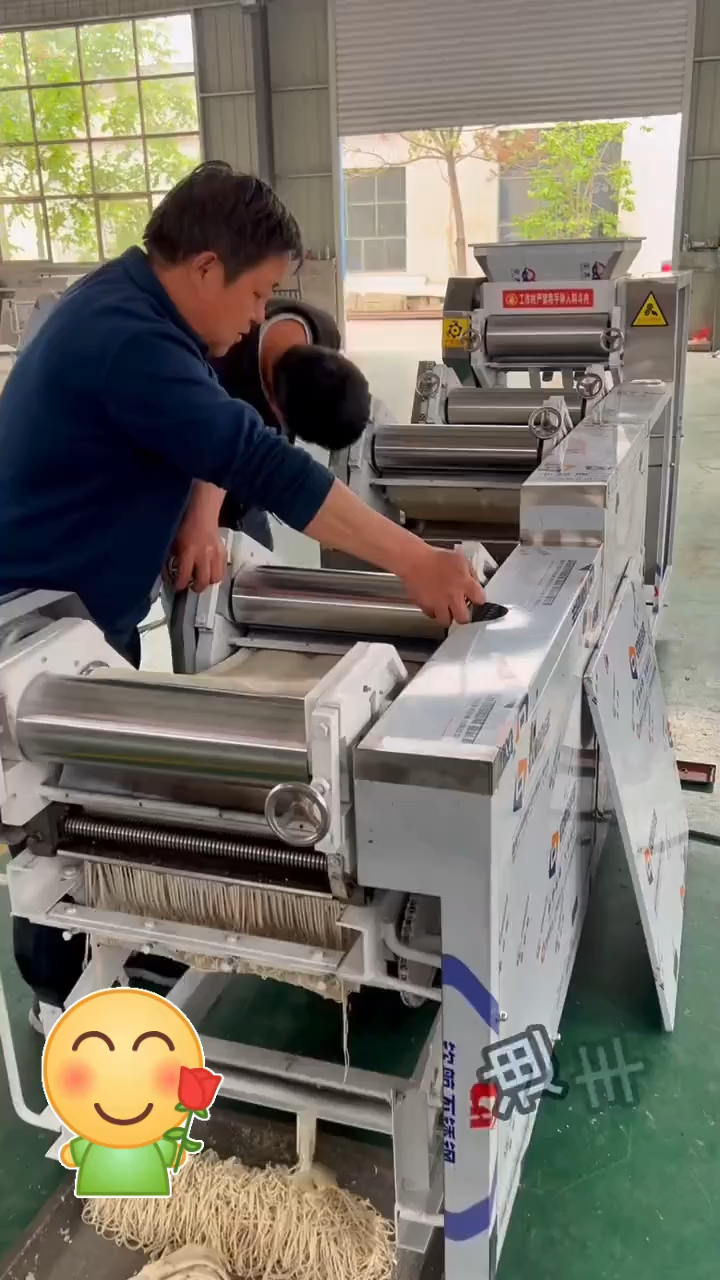 乐世博面条机#大型面条机#大五组挂面机