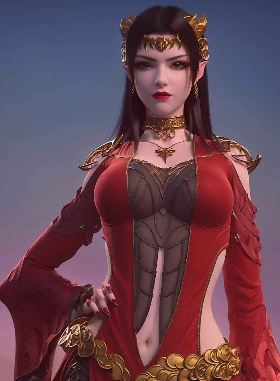 美图分享~~美杜莎,红色you惑