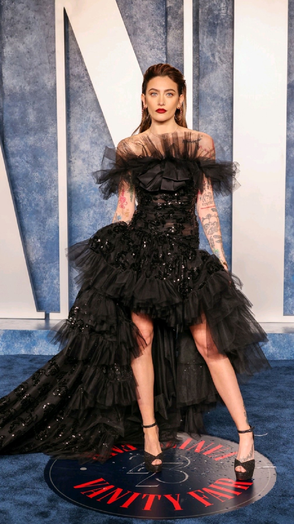 michael jackson 女儿paris jackson 出席vanity fair oscar party