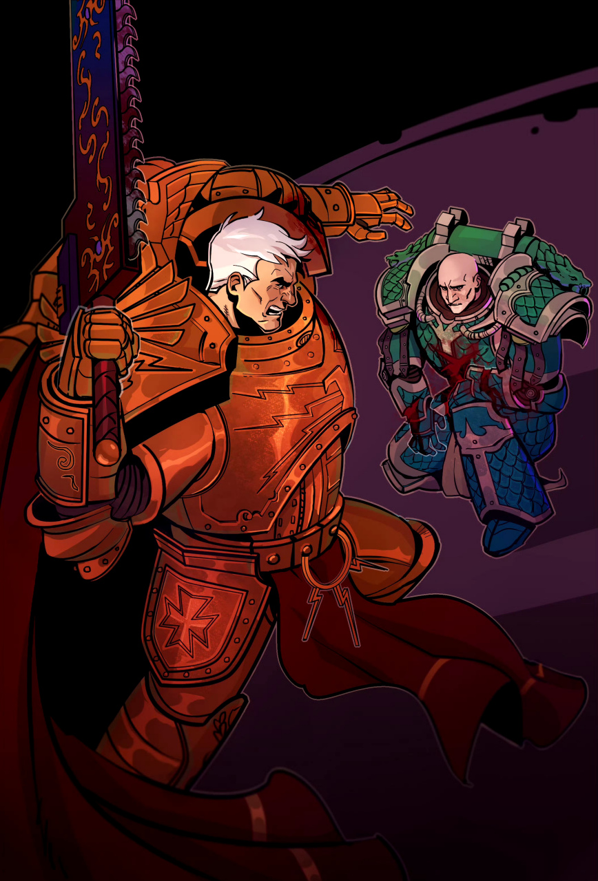 《战锤》系列角色插画,描绘了来自不同地区的军团战士,他们的服饰和