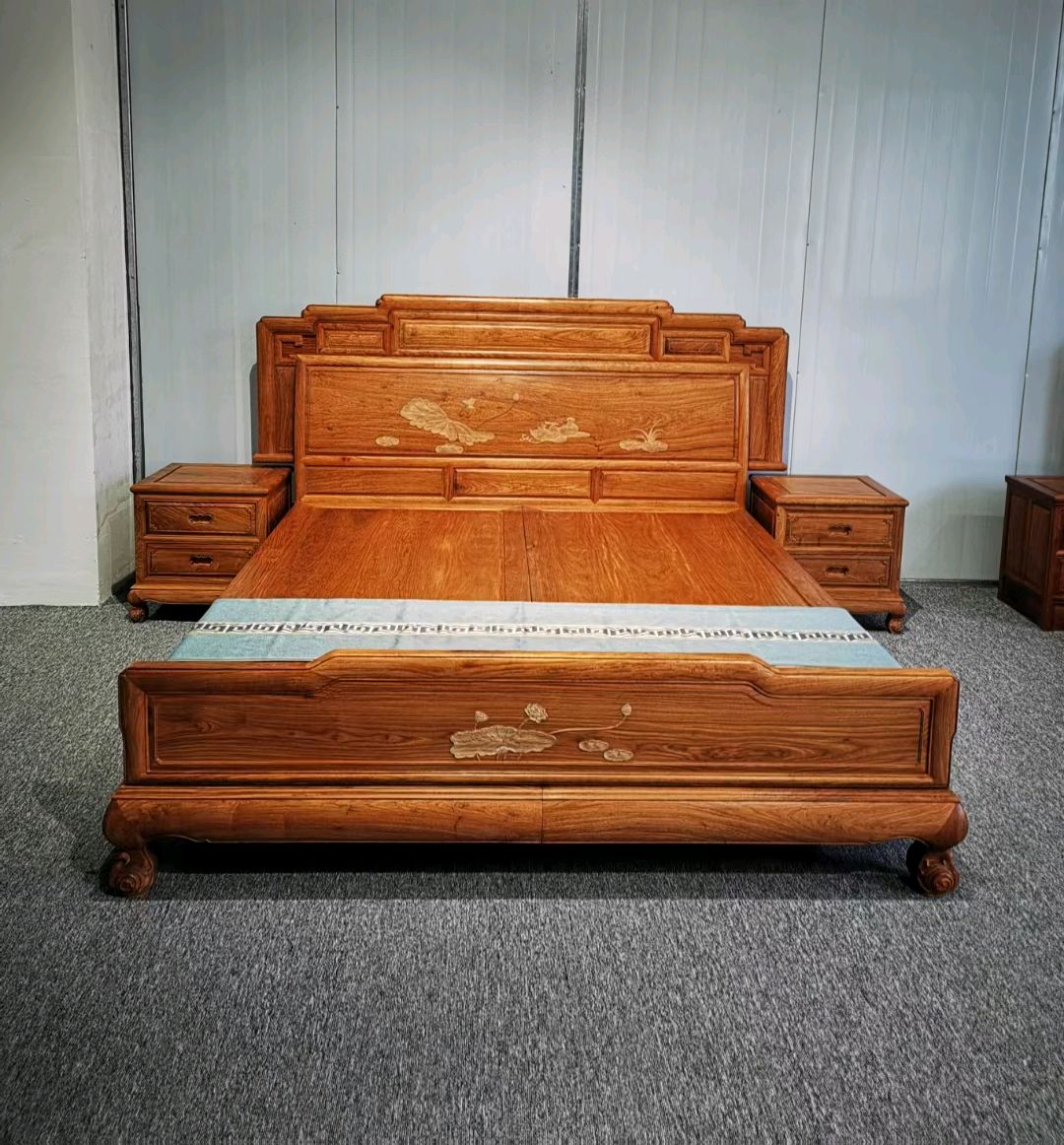 缅甸花梨红木大床