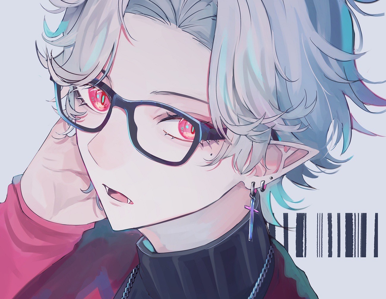 耳饰男子(图源来自p站)