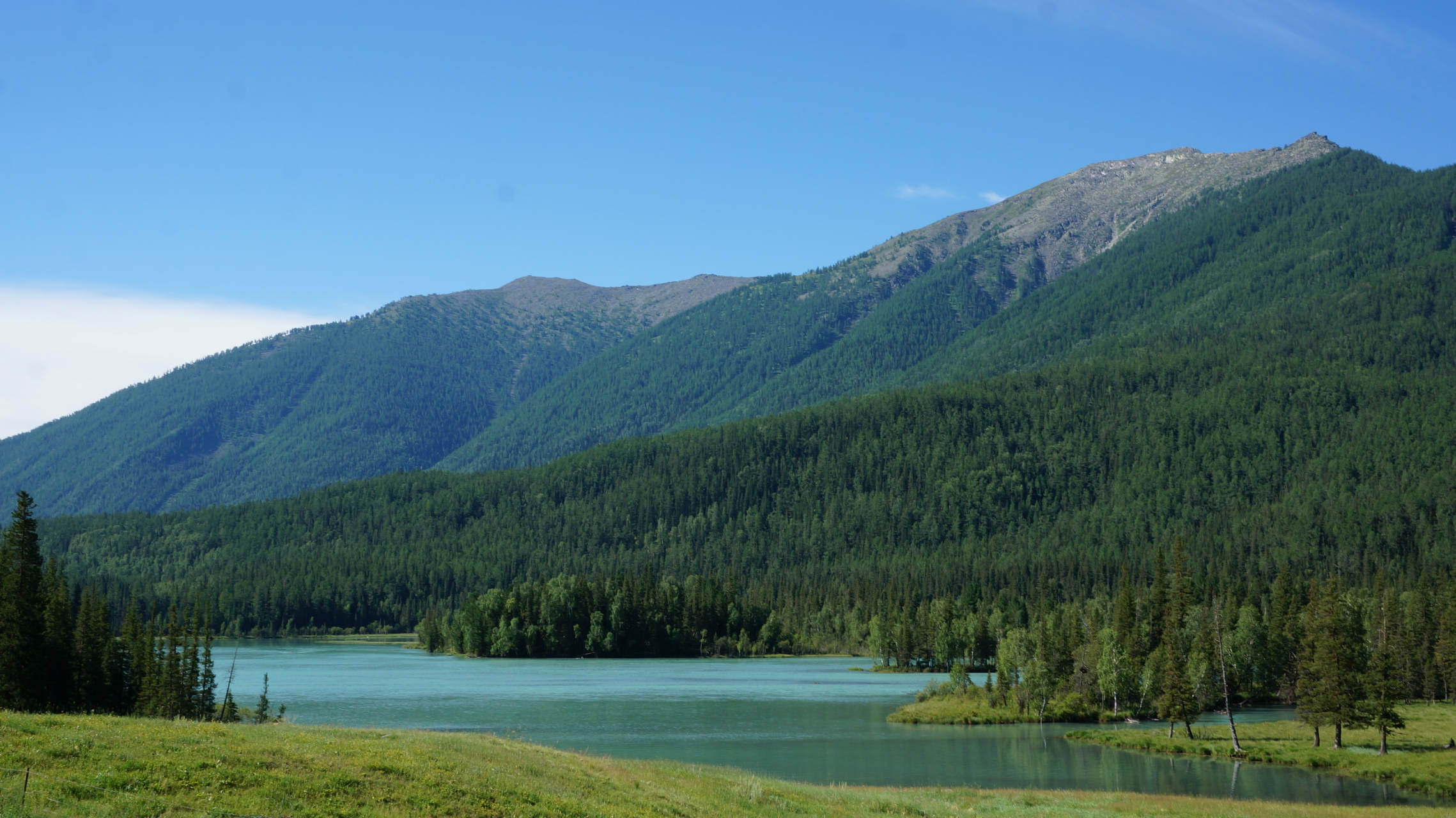 喀纳斯湖神仙湾 神仙湾位于新疆阿勒泰地区布尔津县喀纳斯景区,是