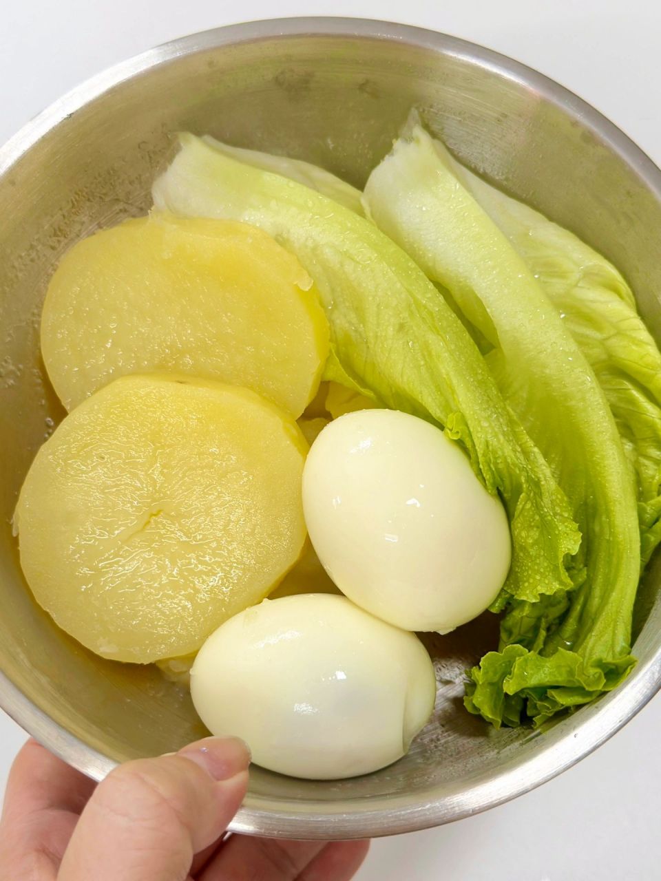这个土豆生菜拌鸡蛋真的巨好吃!做法简单!蒸一蒸拌一拌就可以!