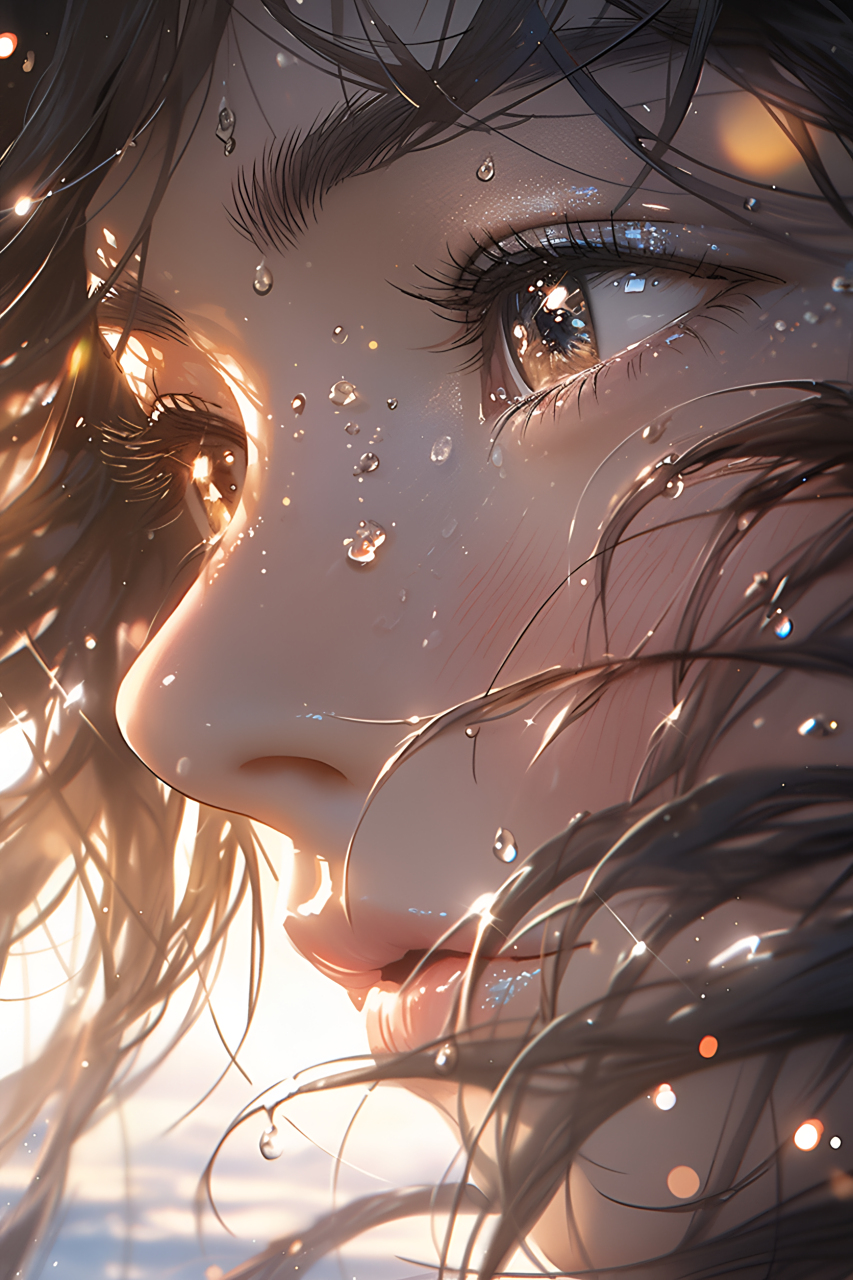 闪光少女头像#ai绘画# #美女# #二次元