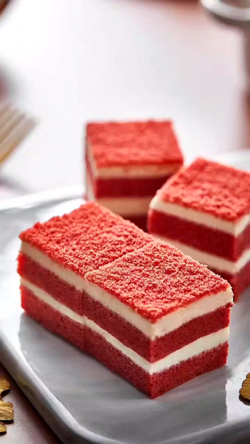 红丝绒蛋糕切块,方便快捷高效整齐#央米超声波蛋糕切割机#-度小视