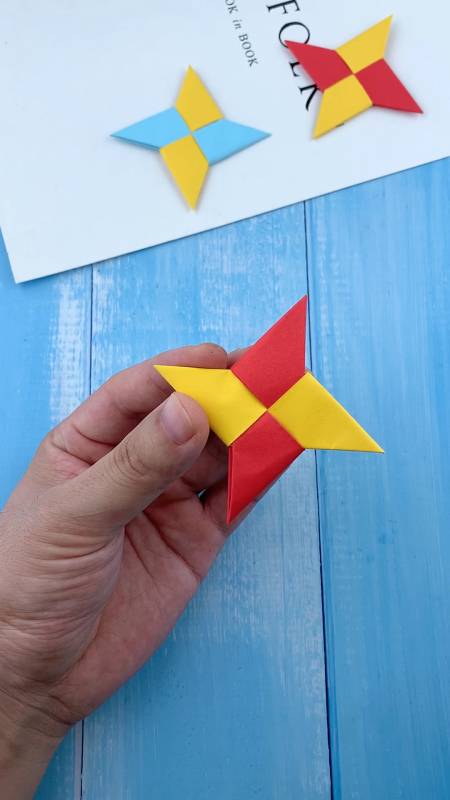 制作超炫酷的十字飞镖折纸,你学会了吗?-度小视