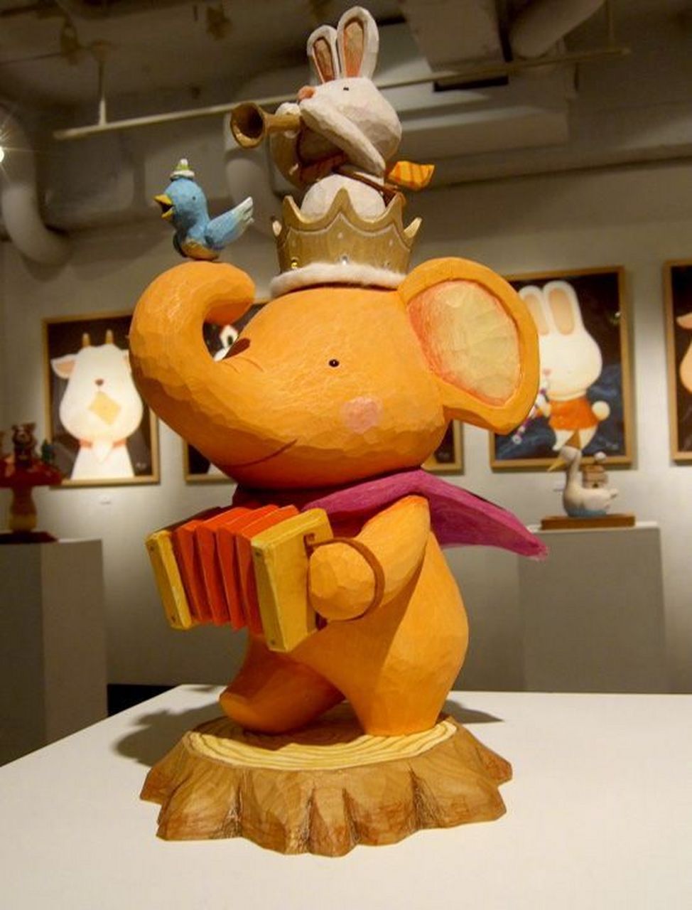 日本艺术家 和田治男 木雕作品    #绘画欣赏