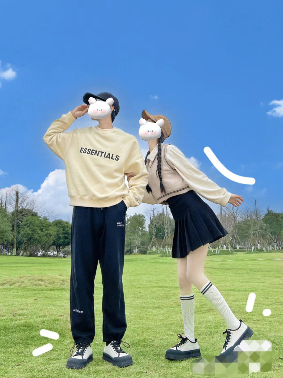 沙雕情侣拍照姿势 陪你一起搞怪真的太快乐啦 正经的合照拍多了 偶尔