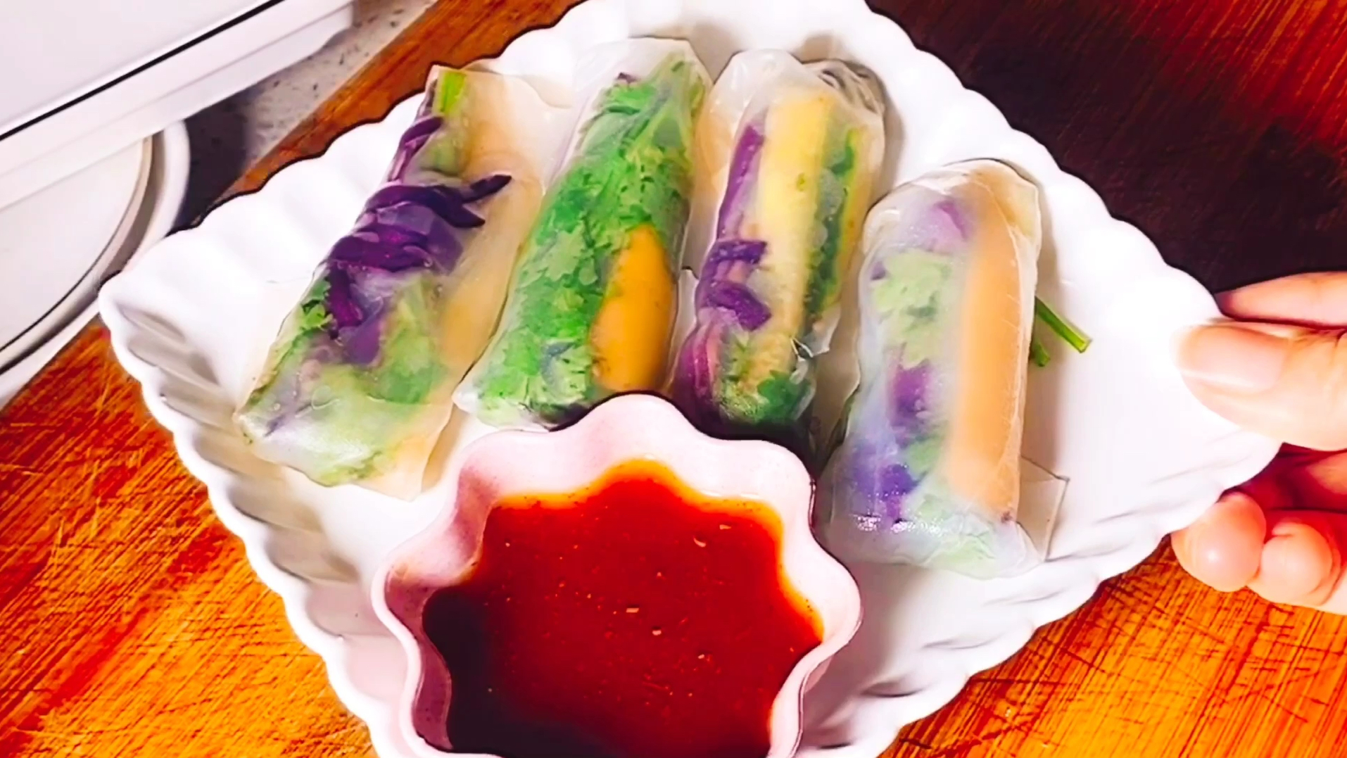 水妈妈越南春卷皮皮薄味美越南当地特色美食0脂肪