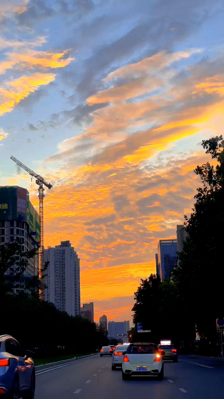 郑州晚霞风景