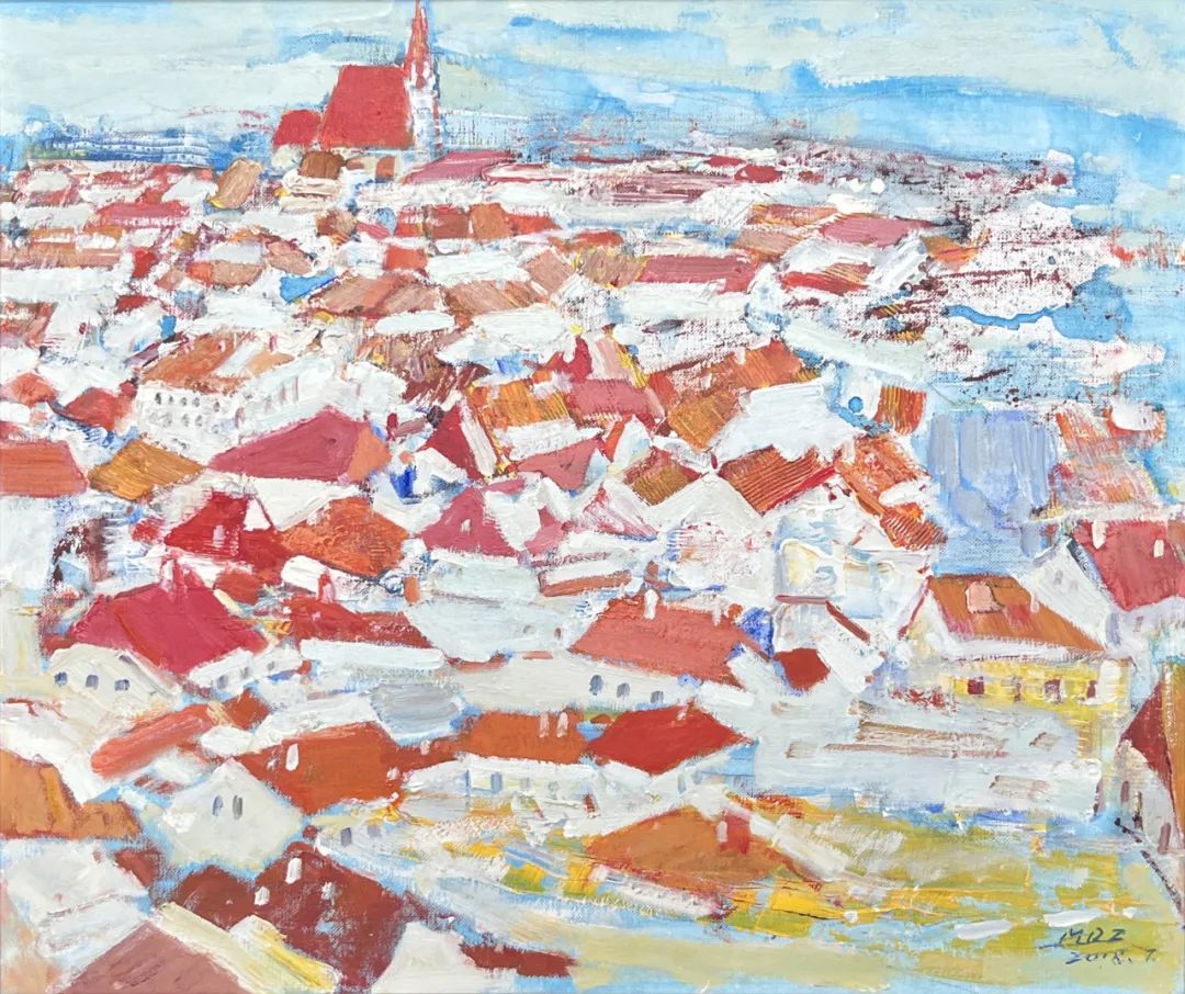 毛岱宗写意油画作品欣赏