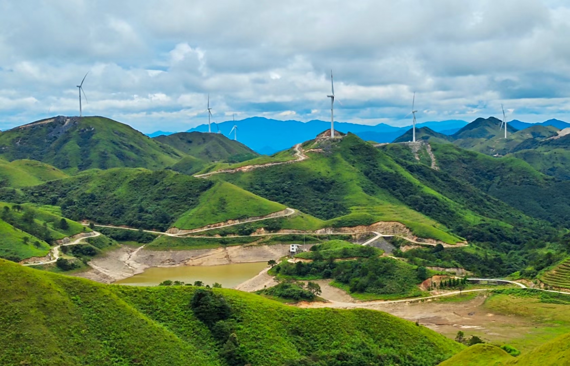 桂林龙胜小南山的美丽风光.