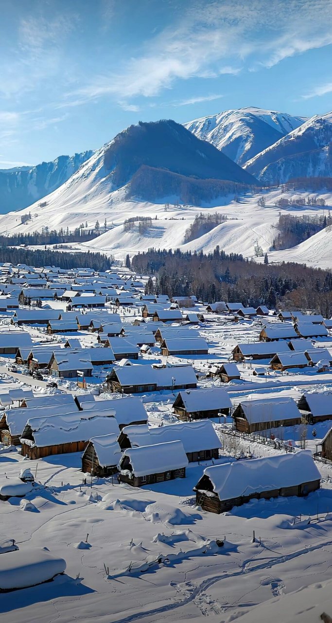 邂逅新疆阿勒泰 禾木美到尖叫  冬季的北疆阿勒泰,更是美得让人惊艳!