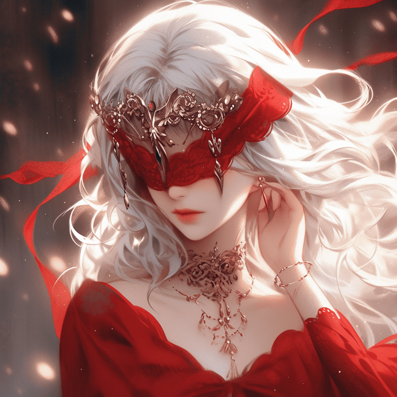 蒙眼女侠客#ai绘画# #古风女侠