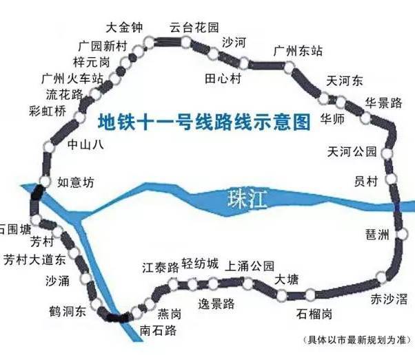 广州迎来首条环线地铁!长43千米,设32站,经过这些地方!