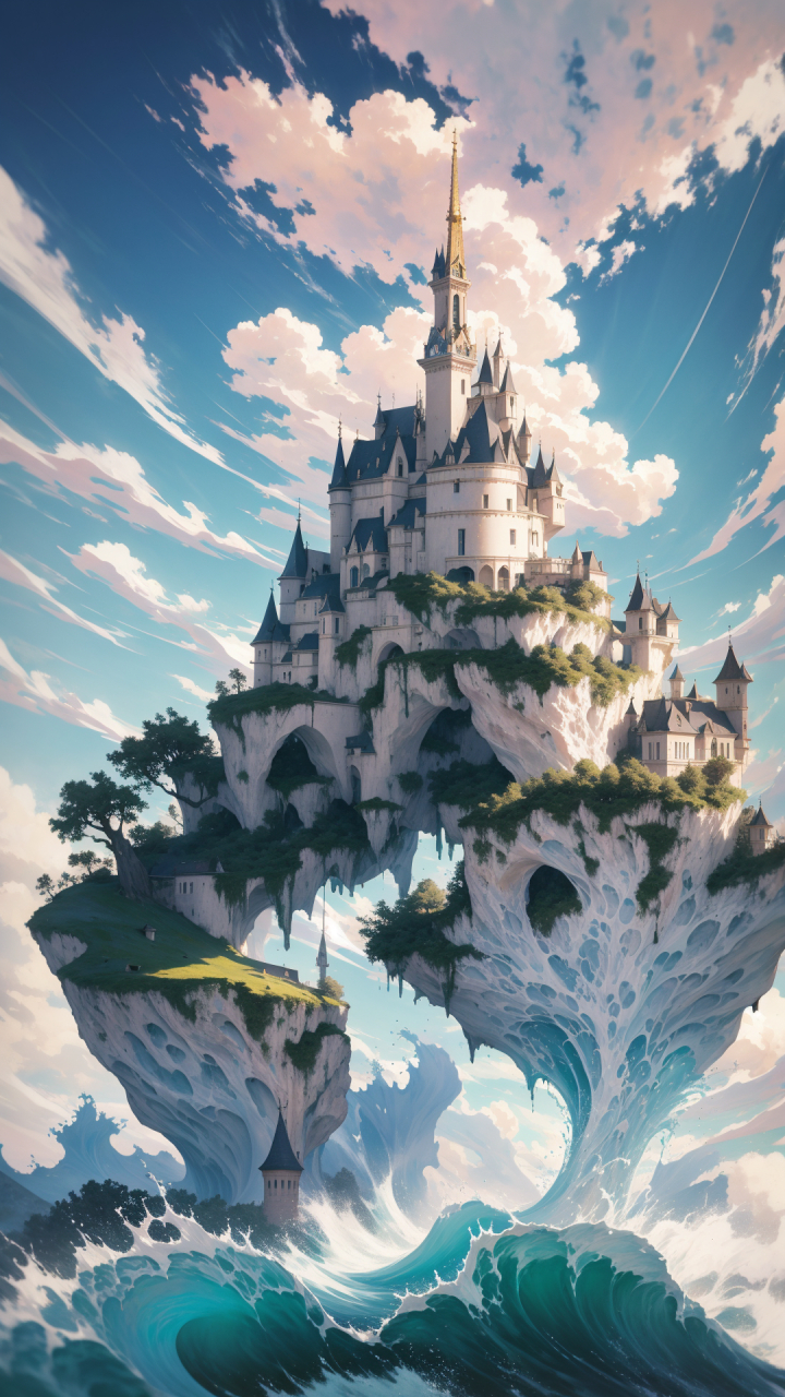 2k手机壁纸:空岛  #手机壁纸# #壁纸# #动漫壁纸