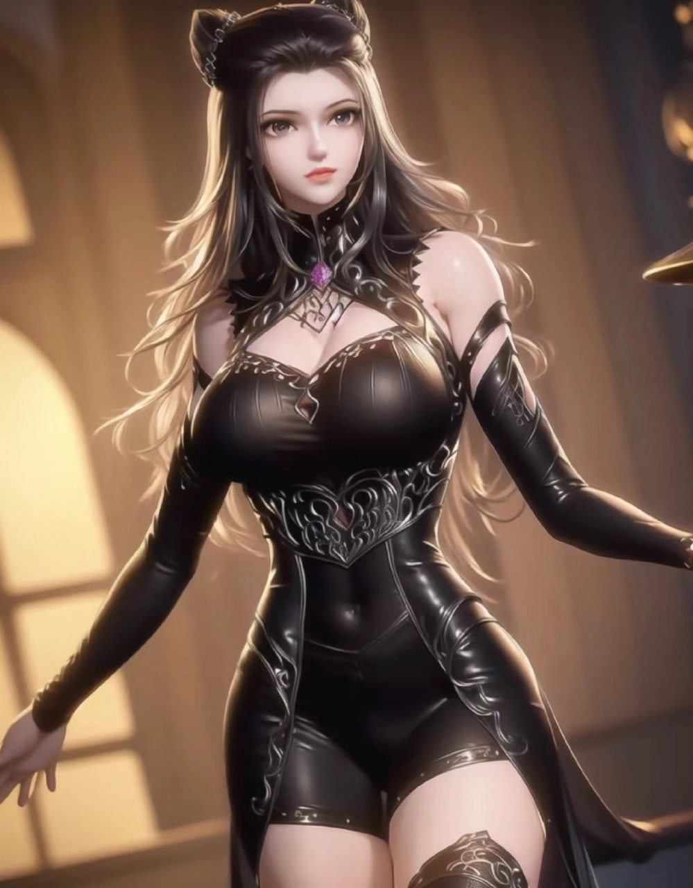 美图分享#朱竹青~~猫娘?