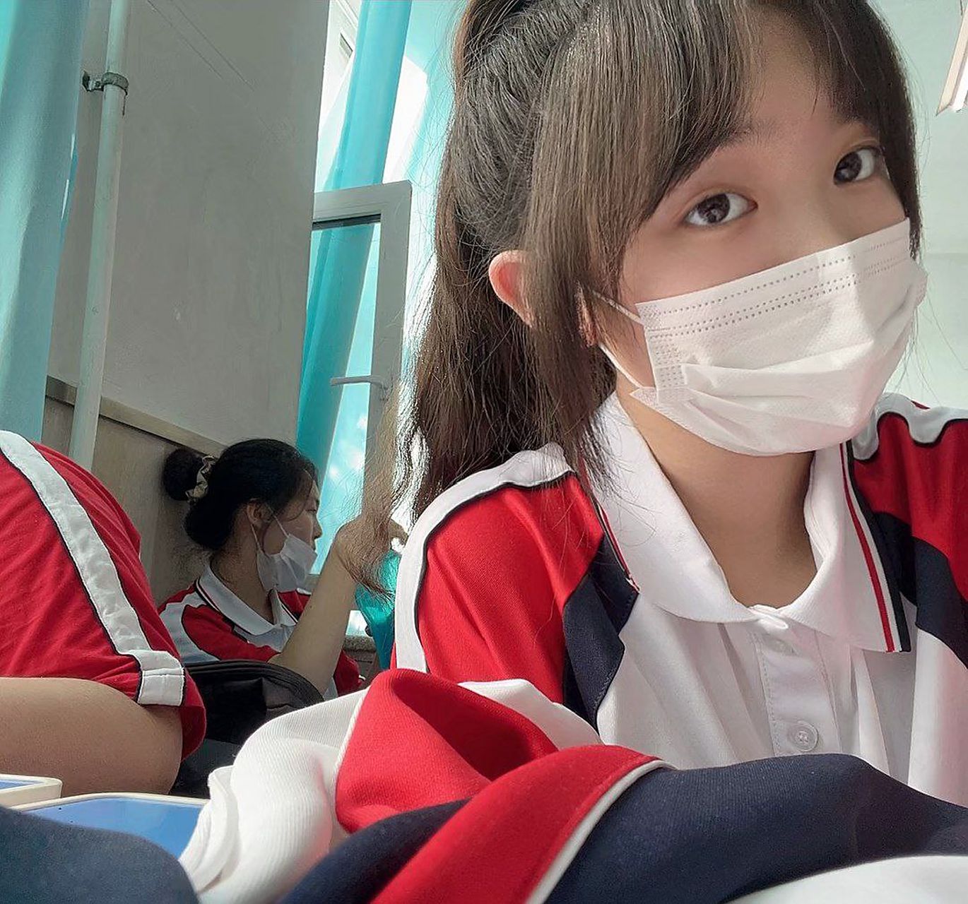 高校的小姐姐自拍美照,萌萌哒.#可爱小姐姐